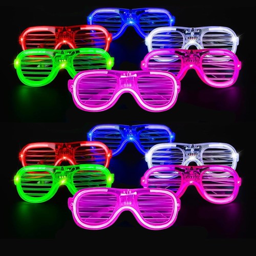12pcs neon party glasses led - neon,
