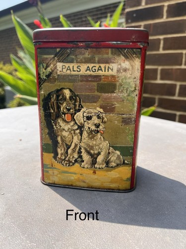 Antique vintage biscuit tin - vintage,