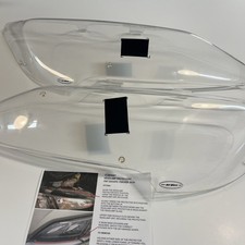 Headlight Protectors Fiat Ducato 2015 On Clear Acrylic Easy Fit Used