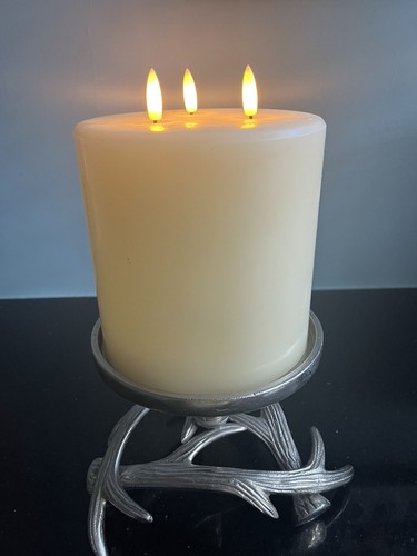 Metal candle holder stem - metal, on