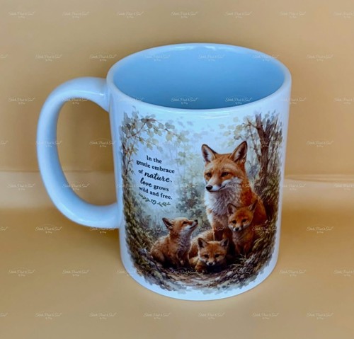 Fox family mug nature lover - family,