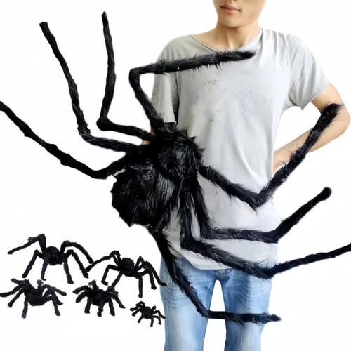 Halloween giant plush spider - halloween,