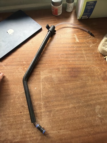 Carbon fibre gooseneck - carbon,