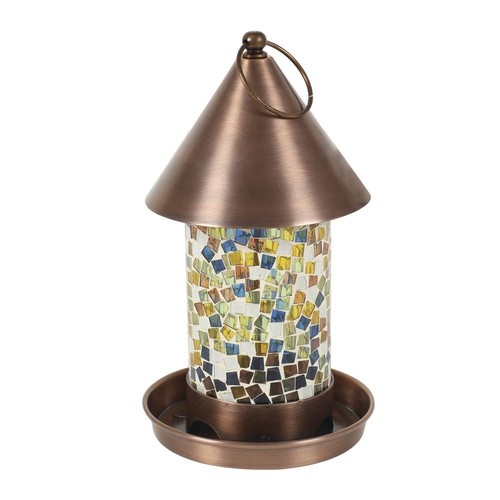 Metal glass mosaic round - metal,