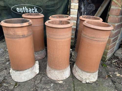 Reclaimed red clay chimney - red,