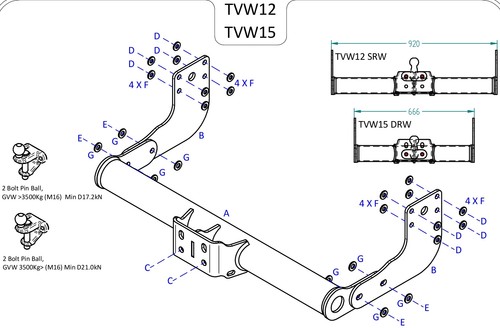 Towtrust fixed flange - towtrust,