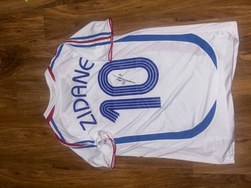 Zinidine zidane signed france - zinidine,