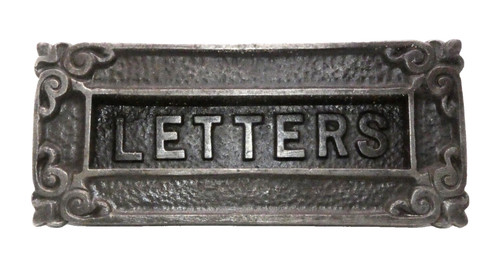 Old antique cast iron letter - antique,