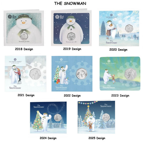 2018 2025 the snowman 50p - 2025,