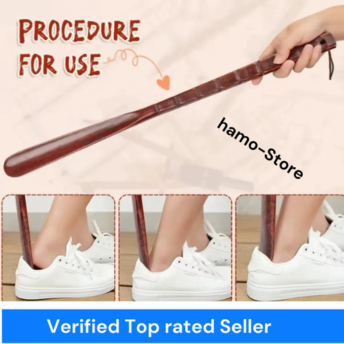 Extra long wooden shoe horn - extra,