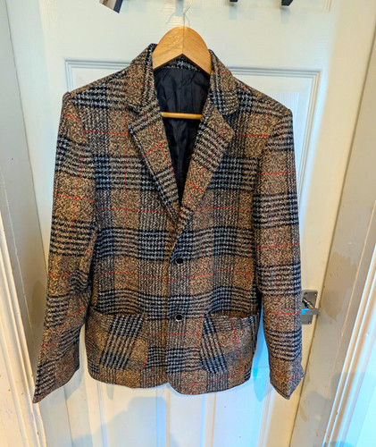 Vintage plaid tweed - vintage, blazer