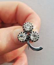Vintage shamrock brooch - shamrock, brooch,