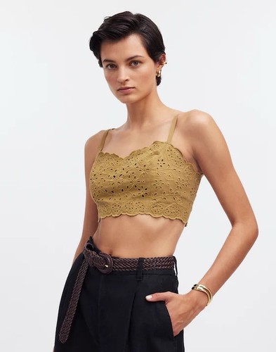Madewell nwt eyelet linen - madewell,