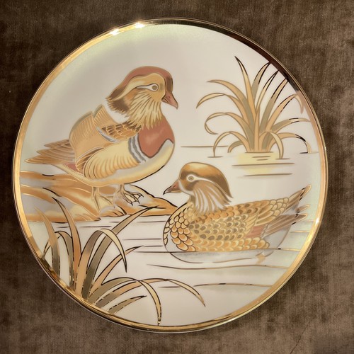 Vintage mandarin ducks golden - vintage,