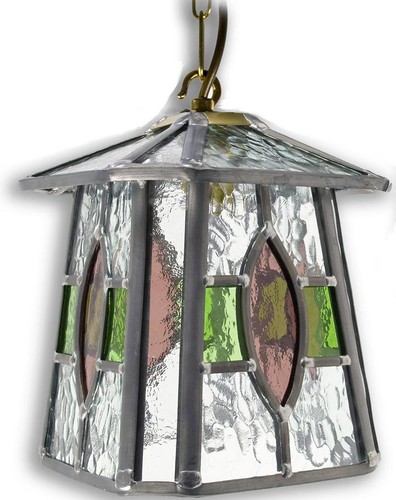 Stained glass outdoor hanging - glass,