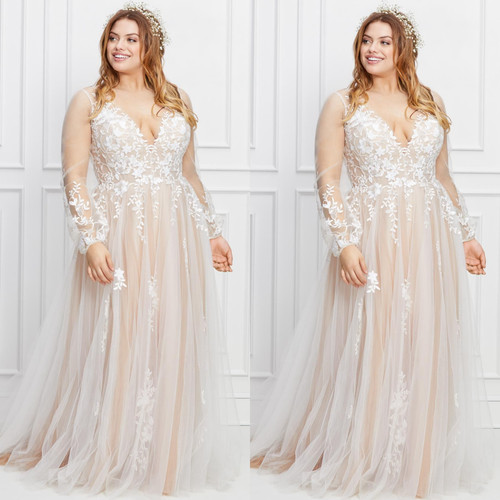Long sleeves wedding dresses - long,