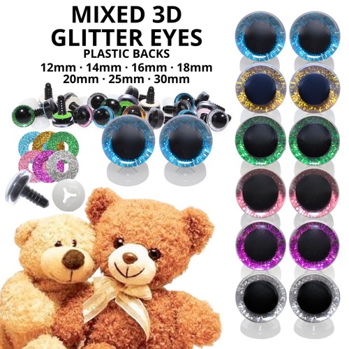 Mixed glitter eyes with - 3d,
