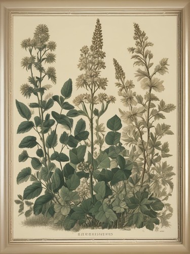 Vintage botanical english - botanical,