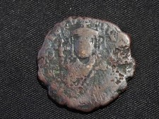 Byzantine follis coin - byzantine,