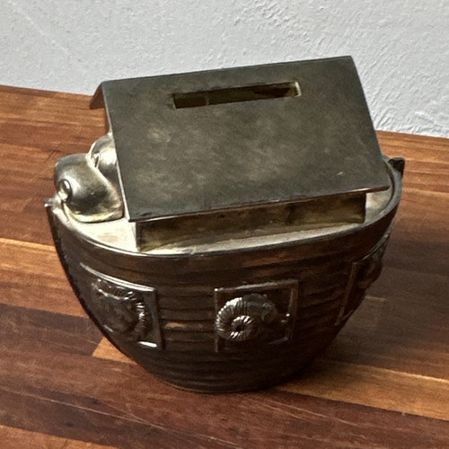 Metal piggy bank coin - piggy,