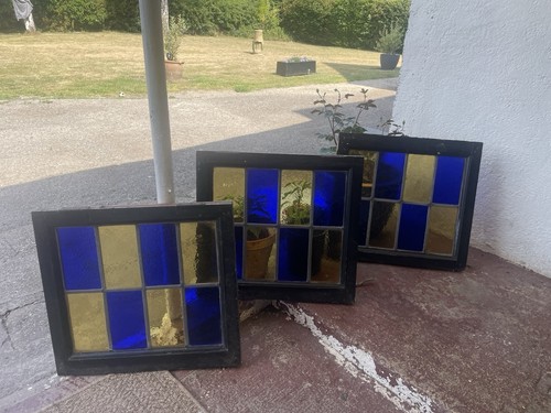 Lovely art deco stained glass - art,