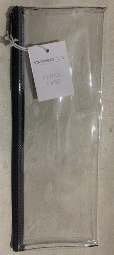 Clear pencil case large - case,