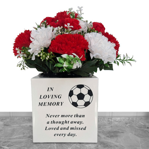Artificial grave pot flowers - artificial,