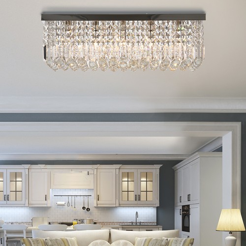 Modern crystal ceiling - ceiling, light