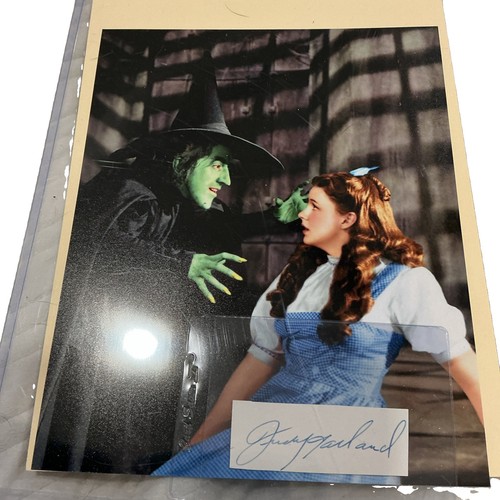 Judy garland signed - judy,