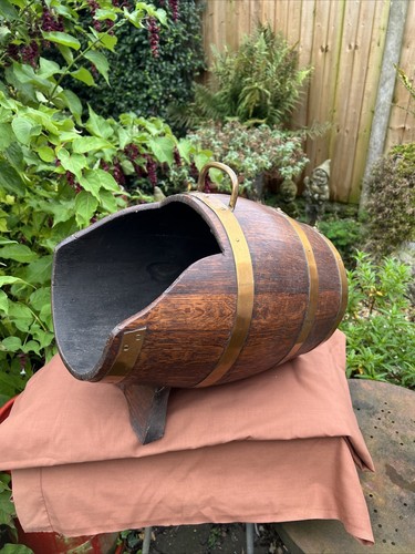 Vintage antique coal scuttle - vintage,