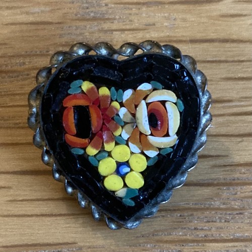 Vintage heart italian micro - heart,