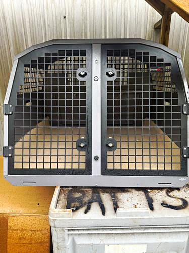 Transk9 aluminium car cage - aluminium, dog