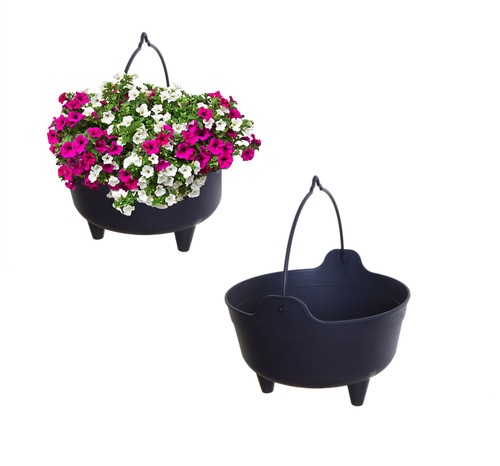 Black plastic cauldron - 2,