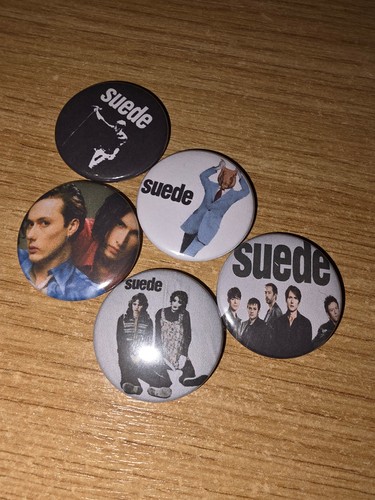 Suede indie rock pin - suede,