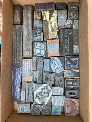 Metal wood letterpress - metal,