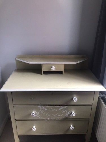 Cream wooden dressing table - wooden,