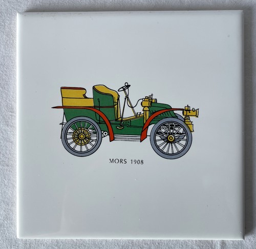 15x15cm vintage mors 1908 car - mors,