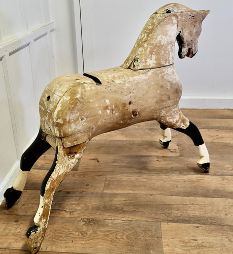 Large rocking horse pine - ex,