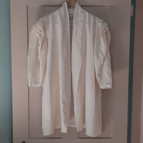 Judith fine white solid kimono - fine,
