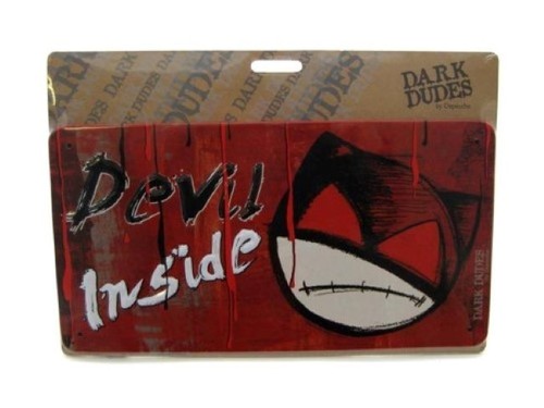 Door wall plaque dark dudes - wall,