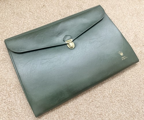 Rolex vintage green leather - rolex,