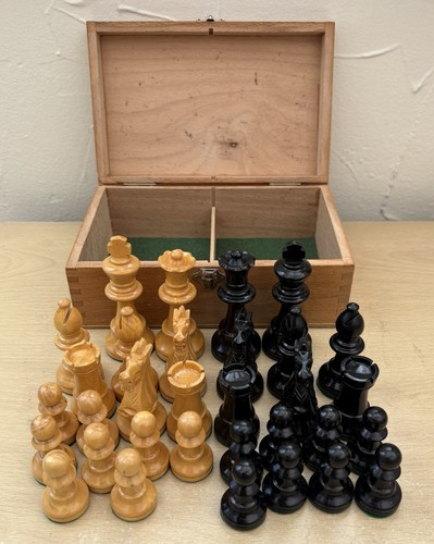 Wooden lardy staunton chess - wooden,