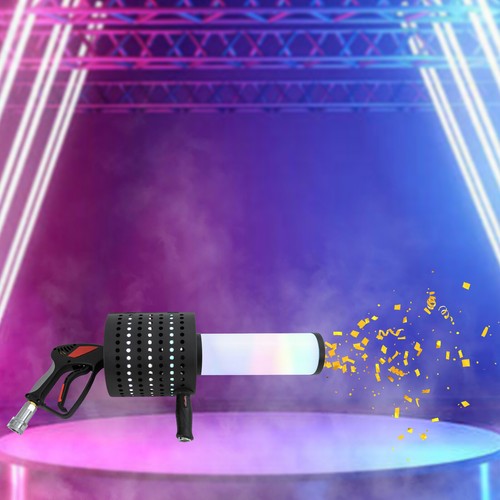 Rgb led co2 cannon jet - led,