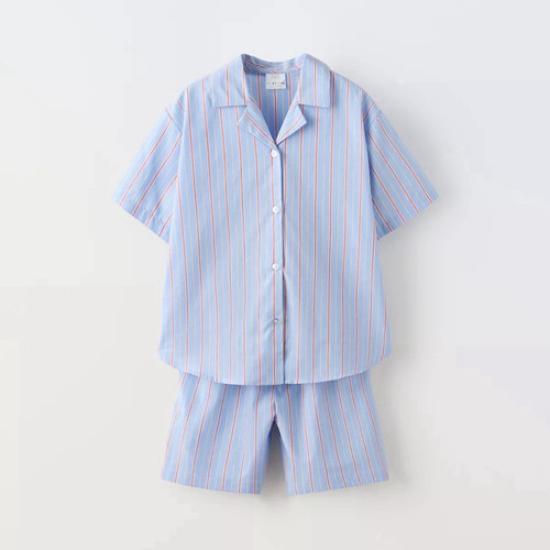Girls blue striped 2pc - girls,