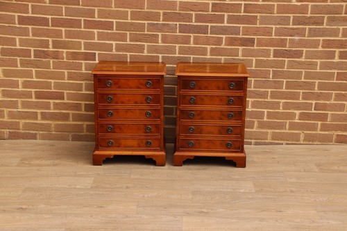 Pair burr oak vintage - oak,