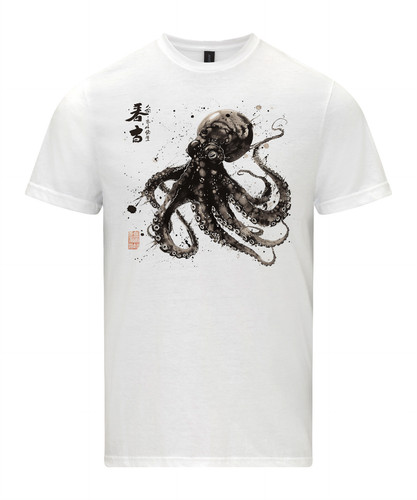 Octopus japanese calligraphy - japanese,