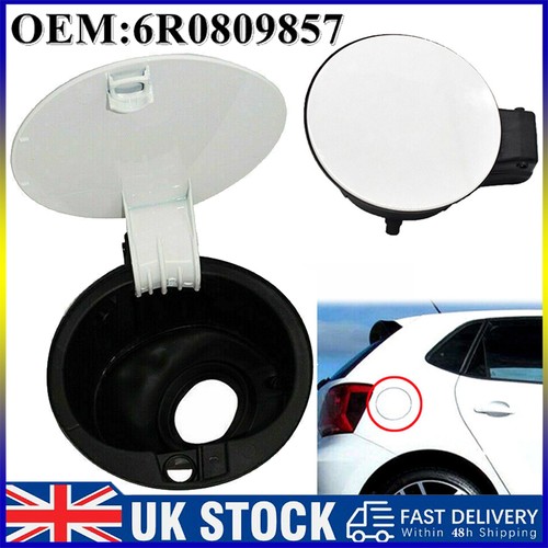 White fuel filler tank flap - fuel,