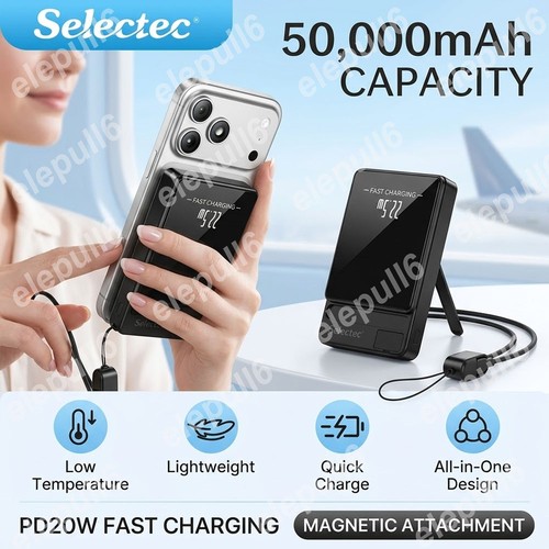 Magnetic 50000mah wireless - magnetic,