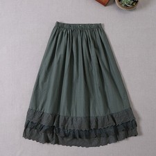 Lady lace trim skirt petticoat - lady,