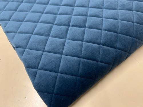 Plain quilted velvet - plain, fabric